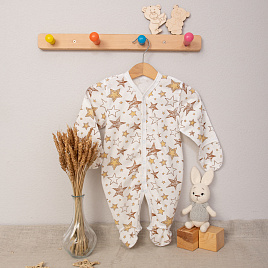 М-519 Комбинезон-слип на кнопках "Звезды"