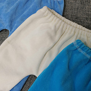 Ползунки велюровые арт.Т-30, голубой