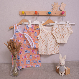 Комплект детский для девочки: трусики и майка, арт.К-317