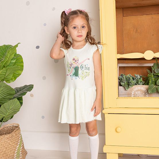 №0837 Платье "My Qween" с принтом принцессы из мультика