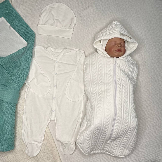 Арт 466 Комплект на выписку "Летнее Чудо " мятный