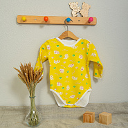 №Д-14 Боди на кнопках с длинным рукавом, ткань интерлок