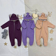 № М-517 Комбинезон детский "Ушастик", сирень