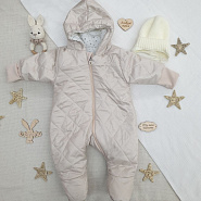 Комплект прогулочный конверт с комбинезоном "Зайка-Зазнайка" арт. 11-411 серый