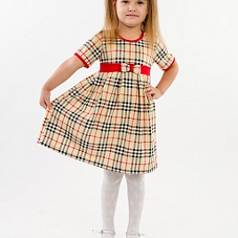 Платье детское в клетку "Барберри" арт.Б-51