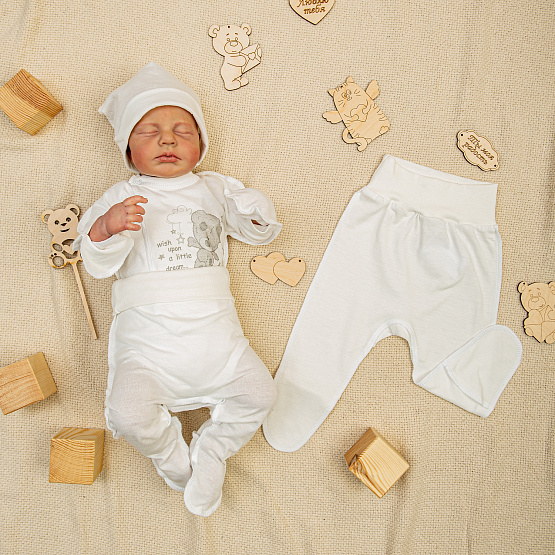 Ползунки для малышей "Еврики" арт.Т-77, молочный