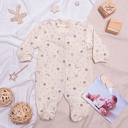 Комбинезон детский на кнопках арт.М-102, молочный 