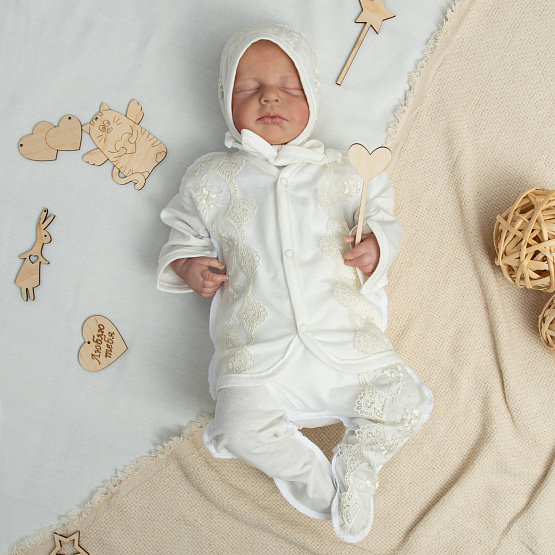 П-37 Комплект подарочный для новорожденного, молочный, р.0-3 мес