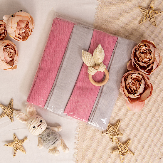 Набор пелёнок 4шт. р-р 120х80см (муслин) арт.0329