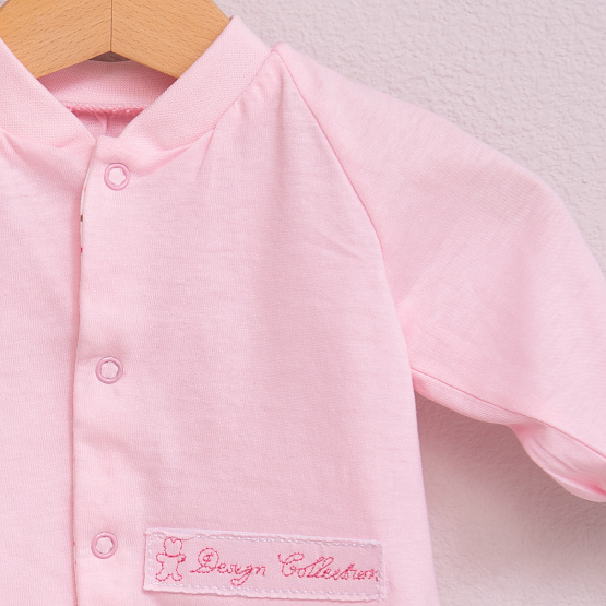 Ф-57 Кофточка детская для девочек, дл.рукав, кулирка пенье, розовый