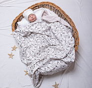 0882 Плед "Уютный" из двойной кулирки, р.100*100см