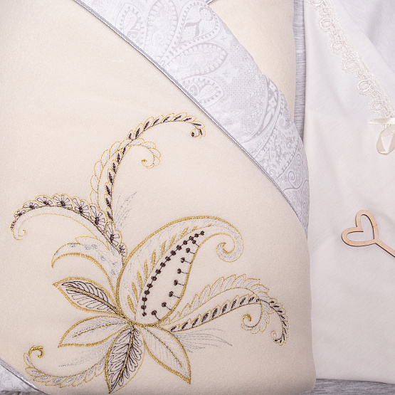 №133 Комплект на выписку "Sunshine", молочный