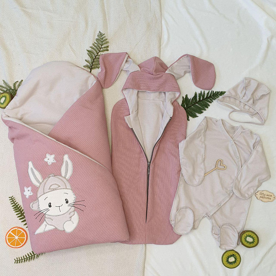 441 Комплект на выписку "Джуниор", розовый, лето