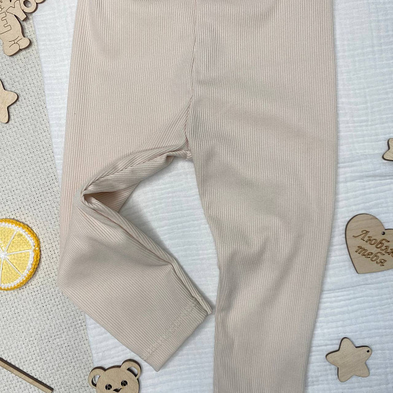 Т-105 Штаны для девочек бежевые