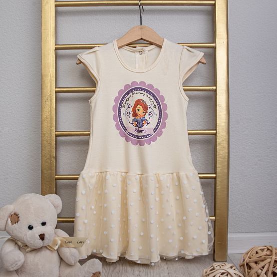 №0837 Платье "My Qween" с принтом