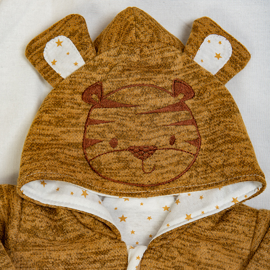 Комбинезон на молнии с вышивкой "Тигр" арт.М-505