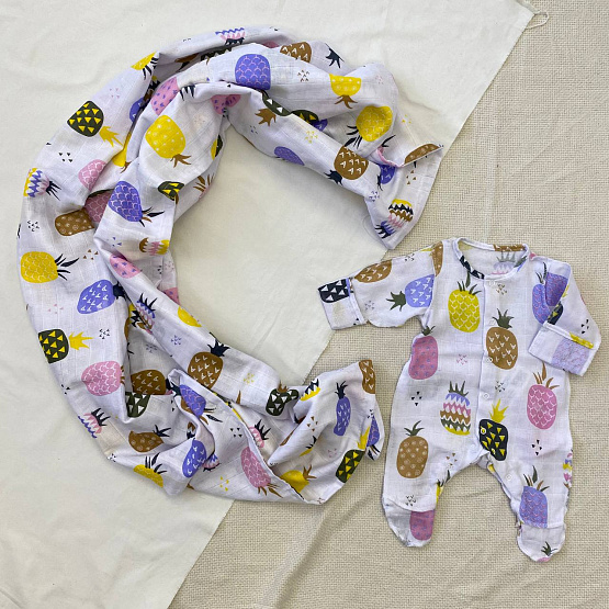 Набор Песочник+ Пеленка муслин