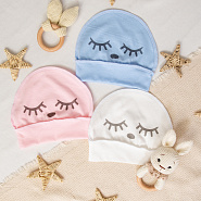 Б-282 Шапочка детская с принтом "Глазки"