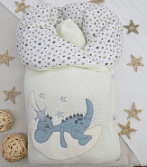 Арт 457 Комплект на выписку "Дино на луне" зима, деми