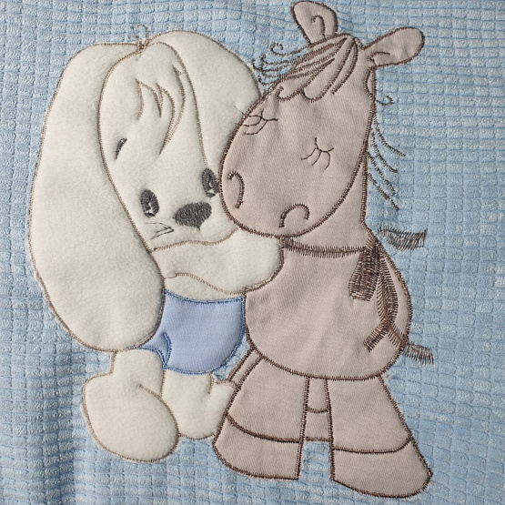 453 Комплект на выписку "Встреча", голубой