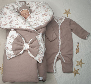 454 Комплект на выписку "Шоколад" зима/демисезон