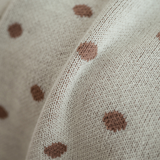 ПВ-37 Плед вязаный «Зая». Шоколад