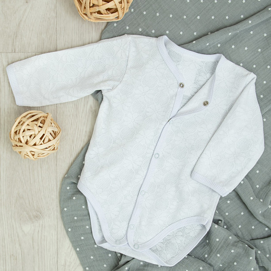 Боди с длинным рукавом, ажурный арт.Д-10