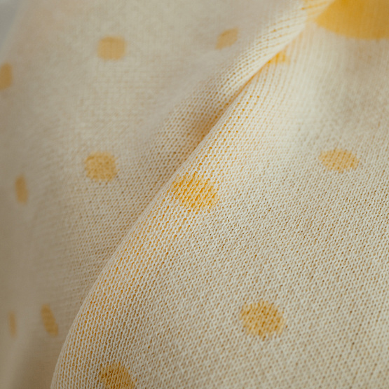 ПВ-39 Плед вязаный «Зая». Желтый