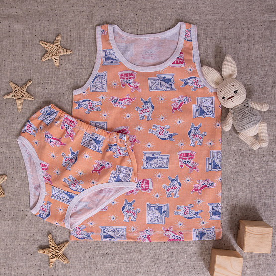 Комплект детский: трусики и майка, арт.К-317