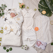 Летний комплект на выписку "Orion" арт.100 молочный