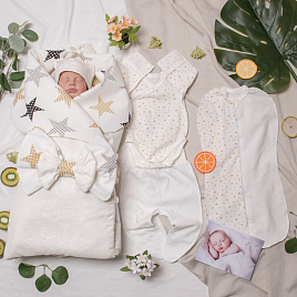 Арт. 100 Комплект на выписку "Orion", молочный, летний