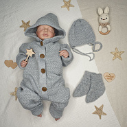 455 Комплект на выписку «Пчелка» серый деми, зима