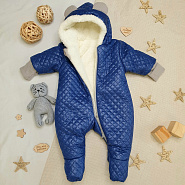 Комбинезон утеплённый "Еврозима" арт. 11-410 тёмно-синий