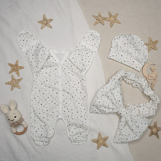 Арт. 449 Комплект на выписку "Убаюка", молочный, летний