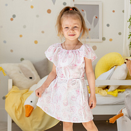 Платье с пояском "Батист" арт. Б-54