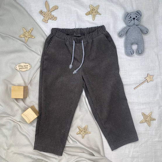 Брюки детские вельветовые арт.Т-104, серый