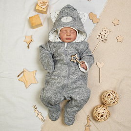 Комбинезон на молнии с вышивкой "Кот" арт.М-506