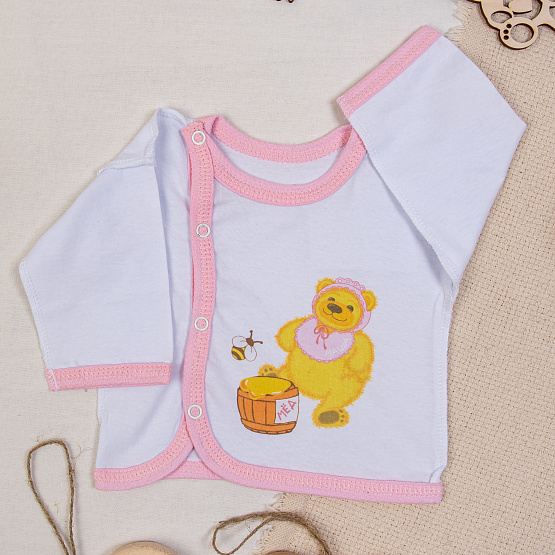 Р-145 Рубашечка на кнопках, с принтом