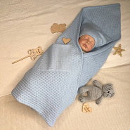 ПВ-32 Плед детский с шапкой "Кармашек"