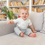 К-332 Костюм "Шарик" боди,штаны,шапочка. Голубой