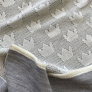 ПВ-31 Плед вязаный "Царский", серый