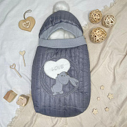 Конверт прогулочный Зайка «Love» арт.11-406