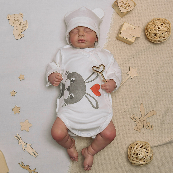 Боди с принтом "Заяц" арт. Д-27