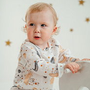 М-512 Комбинезон-слип из муслина с набивным рисунком