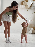 Д-38 Боди муслин, на кнопках, шоколад