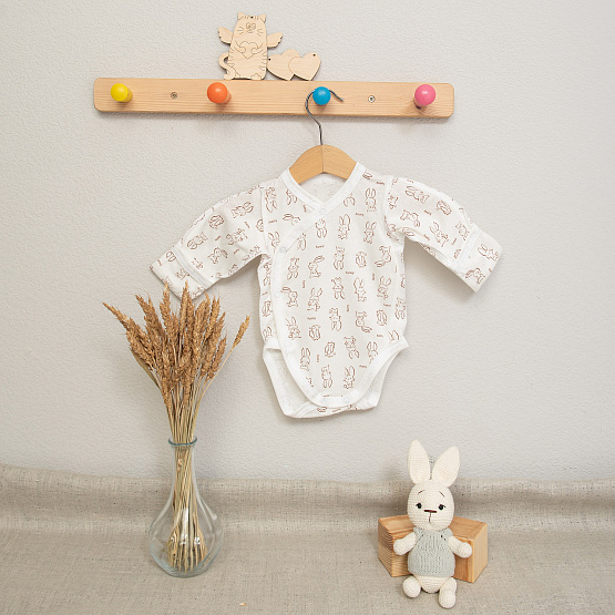 Боди для новорожденных, арт.Д-26, "бутылочки"