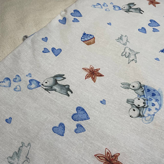 Арт.419 Комплект на выписку "Лежебока". голубой