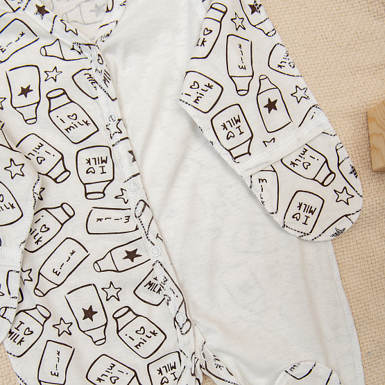 Комбинезон на кнопках с шапочкой № М-469