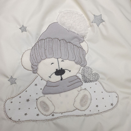 Конверт прогулочный «Зефирка» арт.11-178 молочный