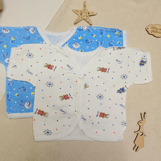 Р-104 Распашонка детская с коротким рукавом, футер